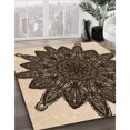 thumbnail image 3 of Ahgly Company Tapis d'Intérieur Lavables en Machine, Ronds de Nuit Transitionnel Rouge, Ronds de 8', 3 of 7