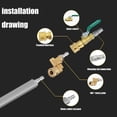 thumbnail image 3 of Radiator Cleaning Wand, 32'' Portable Radiator Cleaning Tool, 4500 PSI Radiator Flush and Cleaner Tool,Radiator Pressure Washer Tool for Automotive Radiators, Condensers, HVAC & Heavy Machiner (32in), 3 of 8