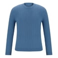 thumbnail image 4 of Styesk Chandail pour Hommes, Manches Longues, Col Rond, Tricoté Uni, 4 of 7