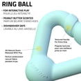 thumbnail image 2 of Playology Medium Ring Ball - Peanut Butter Scented Dog Toy, 2 of 6