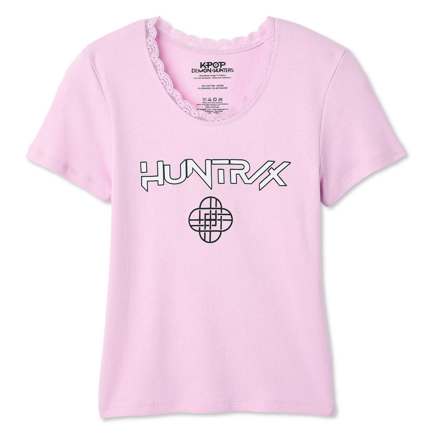 T-shirt coupe bébé Huntrix Les Guerrières de la K-pop pour femmes