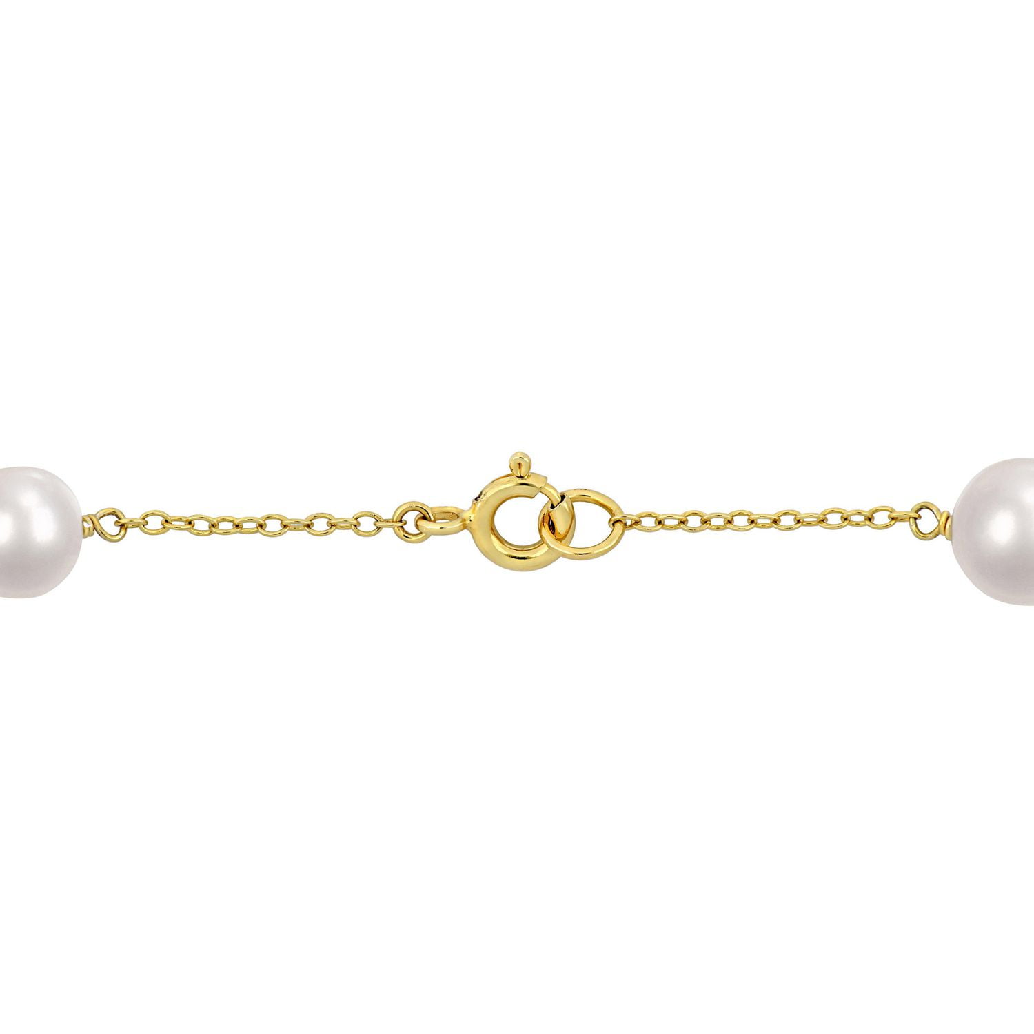 Bracelet station Miabella avec perles d’eau douce cultivées en argent sterling plaqué rhodium jaune