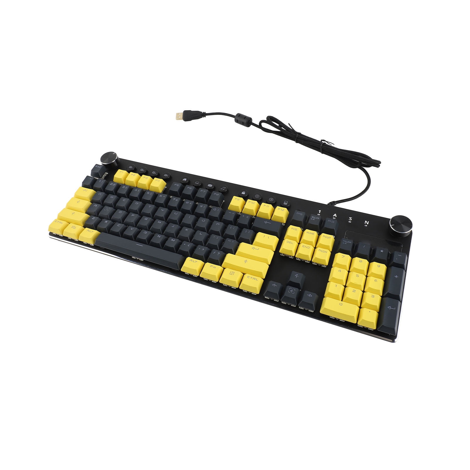 Mechanical Keyboard, Wired Keyboard Backlit Modes Stable Data Transmission  for PC Gamers Linear Action