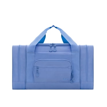 iFLY 20” Water-Resistant Travel Duffel Bag with Backpack Straps, Multi-Pocket Design, Blue