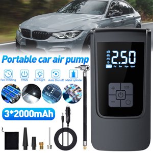TopOne Tire Inflator Portable Air Compressor 6000mAh Cordless DC12V 150PSI Powerful Tire Air Pump with Light Digital Display