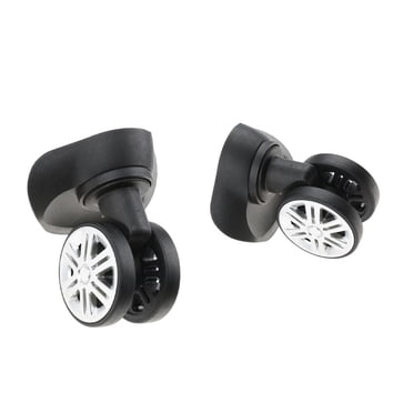 kurtrusly 1 Pair A09 Suitcase Luggage Casters Mute Dual Roller Wheels for Travel Case