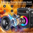 thumbnail image 3 of JYX Karaoke Machine, Bluetooth Speaker with 2 Microphones, Speaker with FM Radio, Singing Machine, 3 of 11