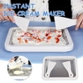 thumbnail image 1 of Amzcrzy Home and Kitchen Instant Ice Cream Maker Household Small Ice Tray Children'S Homemade Ice Machine Ice Cream Machine With 2 Scrapers Ice Cream Roll Apartment Essentials Dinner Plates, 1 of 9