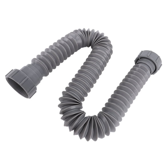 Flexible P Trap Pipe Kit, Engineering Plastic Univerasal Single Kitchen Sink Drainage Solution Erosion Resistant Space Saving with Adapter for Maintenance