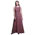 thumbnail image 1 of Bimba Robe Longue Maxi à Imprimé Floral pour Femmes, Tenue de Villégiature, Robe de Soirée - Moyen, 1 of 5