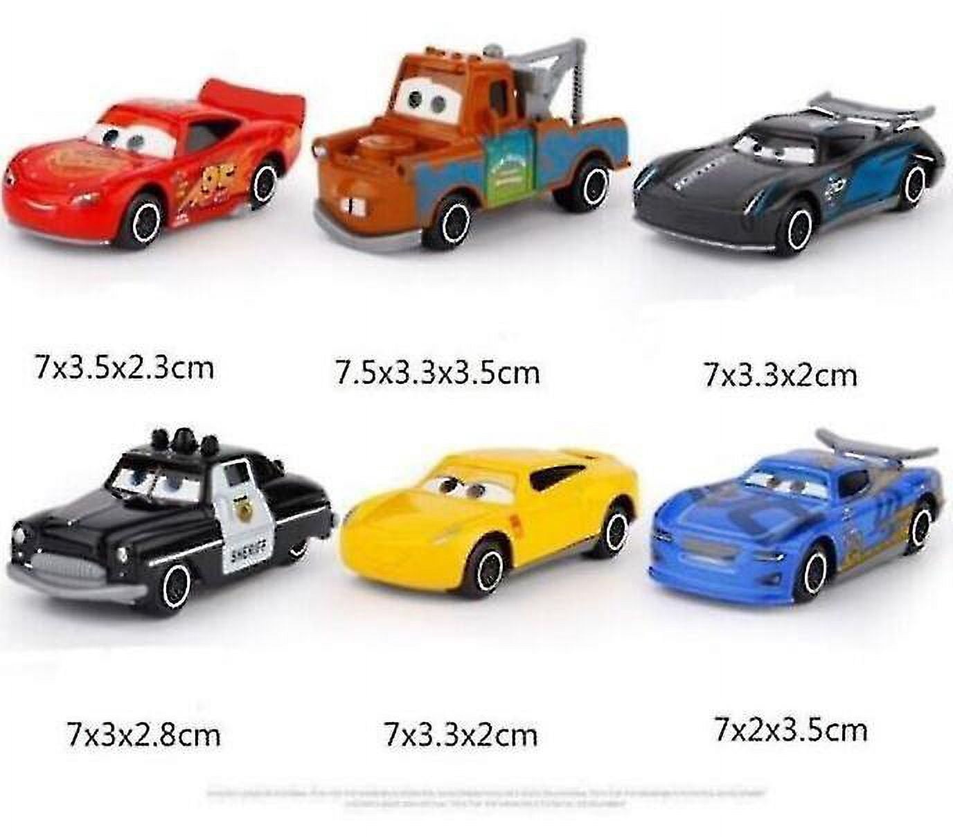 7pcs Cars 2 Lightning Mcqueen Racer Car & mack Truck Kids Toy