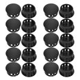 thumbnail image 5 of KAKOWELY screw covers caps 20pcs Nylon Plastic Hole Plug Black Round Button Plugs Locking Hole, Snap In Flush Type Screw Cap Cover Plugs Assortment For Kitchen Cabinet Furniture, 5 of 5