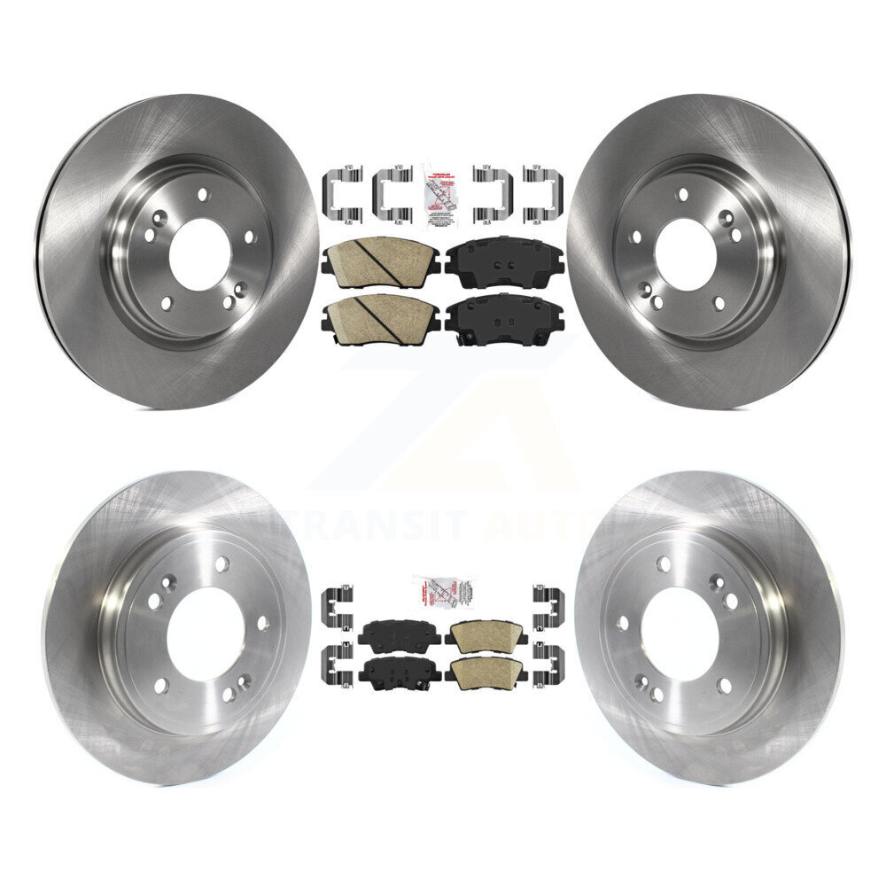Transit Auto Front Rear Ceramic Pads and Disc Brake Rotors Kit for Car 2017-2020 Hyundai Elantra 1.6L K8A-102809