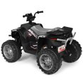 thumbnail image 4 of Patiojoy 12V Electric Kids Quad ATV Ride on Car with LED Lights& Bluetooth Black, 4 of 5
