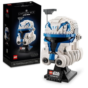 LEGO Star Wars Ensemble de casques Captain Rex, le modèle de collection Clone Wars pour adultes, les mémorabilia Star Wars, 75349