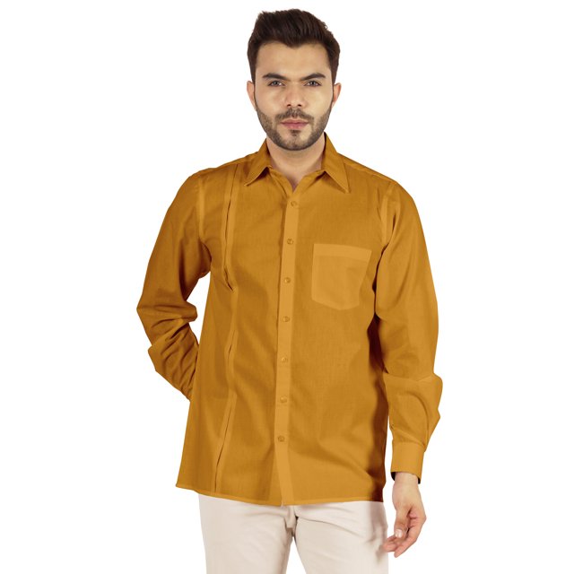 Bestman Solid Formal Button Down Shirt For Men Long Sleeve With Patch Pocket Business Wear