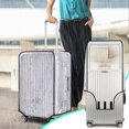 thumbnail image 2 of Clear PVC Suitcase Protector Cover - Waterproof Luggage Dust Bag (22-30 Wheeled Case), 2 of 9