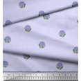thumbnail image 3 of Soimoi Velvet Fabric Leaves & Floral Block Print Fabric by Yard 58 Inch Wide, 3 of 3