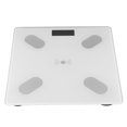 thumbnail image 1 of Weight Scale, USB Rechargeable Tempered Glass Body Scale with Tape Ruler for Weighing, 1 of 7