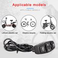 thumbnail image 4 of Becaristey Electric Scooter Light Switch IP64 Waterproof Motorcycle Handlebar Button Turn Lights Control Module E-bike Replacement Part 48V, 4 of 6