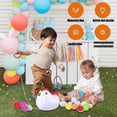 thumbnail image 5 of Fesfesfes Easter Egg Matching Learning Toy Pieces Hen Storage Box on Wheels Multiple Shapes Colors Fine Motor Skills Sensory Activity Plaything, 5 of 5