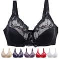 thumbnail image 1 of Sentmoon Womens Bras Plus Size Seamless Lift Adjustable Strap Sports Bras for Women Large Bust Thin Style Anti-Sagging Comfortable Solid Color Everyday Bras Delightful for Daily Commute Purple 80, 1 of 4