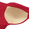 thumbnail image 4 of ManxiVoo Front Closure Wireless Bra for Women Full Coverage Comfortable Support Minimizer Bralette Non Padded Everyday Wear XXXL Size Red, 4 of 5