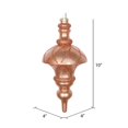 thumbnail image 2 of Vickerman MT198758D 10 Po. Or Rose Pailleté Filet Finial Ornement, 2 of 2