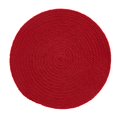 thumbnail image 1 of Split P Red Essex Round Placemat Set of 4, 1 of 4