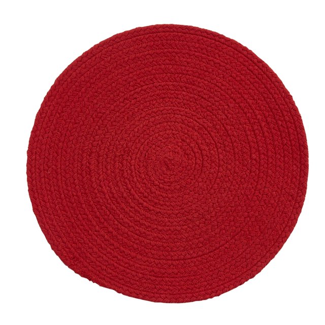 Split P Red Essex Round Placemat Set of 4