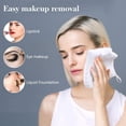 thumbnail image 4 of Microfiber Face Cloths For Bath Reusable Makeup Remover Cloth Ultra Soft and Absorbent Washcloths White 6 Pack, 4 of 8