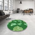 thumbnail image 4 of Ahgly Tapis Rectangulaire Lavable en Machine Vert Transitionnel, 8 Pieds x 10 Pieds, 4 of 7