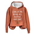 thumbnail image 2 of Jienlioq Hauts de Noël pour Femmes Liquidation Haut Imprimé Col Rond Manches Longues Ample, 2 of 3
