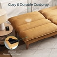 thumbnail image 5 of Homall Futon Sofa Bed with Adjustable Backrest & Five Angles Adjustable Armrests Sofa Couch for Small Spaces Living Room Office, 5 of 5