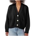 thumbnail image 1 of FAIWAD Women's Cardigan Sweater with Pockets Long Sleeve Button Down Open Front Lightweight Knit Sweater, 1 of 6