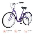 thumbnail image 1 of VIRIBUS Vélo de Plage pour Femmes 26 Pouces Selle et Guidon Réglables Violet, 1 of 14