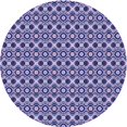 thumbnail image 1 of Ahgly Company Tapis de Zone Rond d'Intérieur Lavable à la Machine, Transitionnel, Violet Mimosa Violet, 8 Pieds Rond, 1 of 7