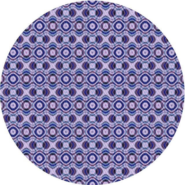Ahgly Company Tapis de Zone Rond d'Intérieur Lavable à la Machine, Transitionnel, Violet Mimosa Violet, 8 Pieds Rond