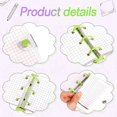 thumbnail image 4 of 2 Sets Mini Clear 3 Ring Binder Covers with Binder Inner Paper Bag Clear Soft PVC Notebook Closure Binder(Green,Purple), 4 of 6