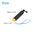 thumbnail image 2 of Unique Bargains Waterproof Floating Hand Grip Selfie Stick Handle with Adjustable Wrist Strap, Yellow & Black, 2 of 7
