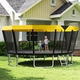 thumbnail image 2 of Gymax 16 FT Outdoor Trampoline w/Non-Slip Ladder Enclosure Net & Anti-Rust Coating, 2 of 10