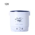 thumbnail image 4 of QualitChoice Car Rice Cooker Mini Cooking Tools Multifunctional 1L Porridge Electric Heater Dormitory House Travel Truck Machine 12V/White 12V, 4 of 6