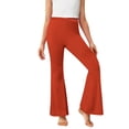 thumbnail image 4 of Cowsor Girls Flared Dress Pants – Soft Bell Bottom Uniform Pants for School or Daily Wear, 4 of 7