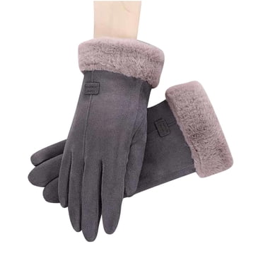 yievot Thermal Winter Gloves for Women Cold Weather Touchscreen Soft Lining Suede Texting Gloves Windproof Finger Outdoor Warm Gloves for Ladies Sports Driving