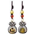 thumbnail image 2 of Clearance! Chinese Zodiac Wealth Bag Pendant Charm For Daily Fortune Rotating God Of Wealth Bag Luck And Keychain For Good Fortune, 2 of 9