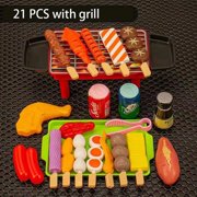 Baby Pretend Play Kitchen Toys Simulation Barbecue Cookware Cooking Mini Food Role Play Educational Gift Kitchen Items Girl Toys
