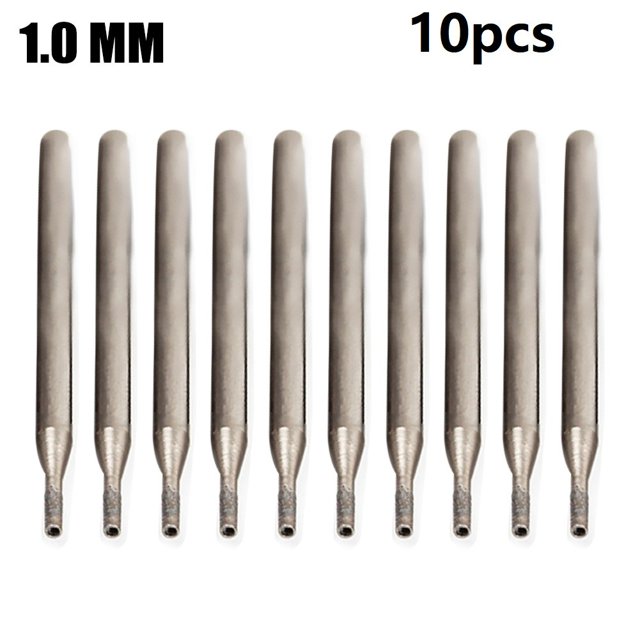 Bgsha 10Pc 0.8-4mm Rotary Burr Core Drill Bit Engraving 2.35mm For Glass Tile