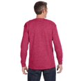 thumbnail image 3 of Jerzees T-Shirt à Manches Longues pour Hommes DRI-POWER Active, L, Rouge Chiné Vintage, 3 of 3
