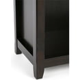 thumbnail image 4 of Simpli Home Amherst Solid Wood 70" Tall 5-Shelf Bookcase in Hickory Brown, 4 of 7