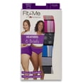 thumbnail image 3 of Fit for Me Womens Plus Heather Assorted Brief Underwear, 6 Pack, 13, ASSORTED, 3 of 3